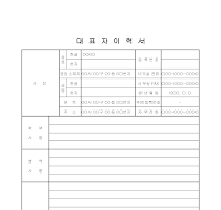 대표자이력서 (3) 대표자이력서 (3)